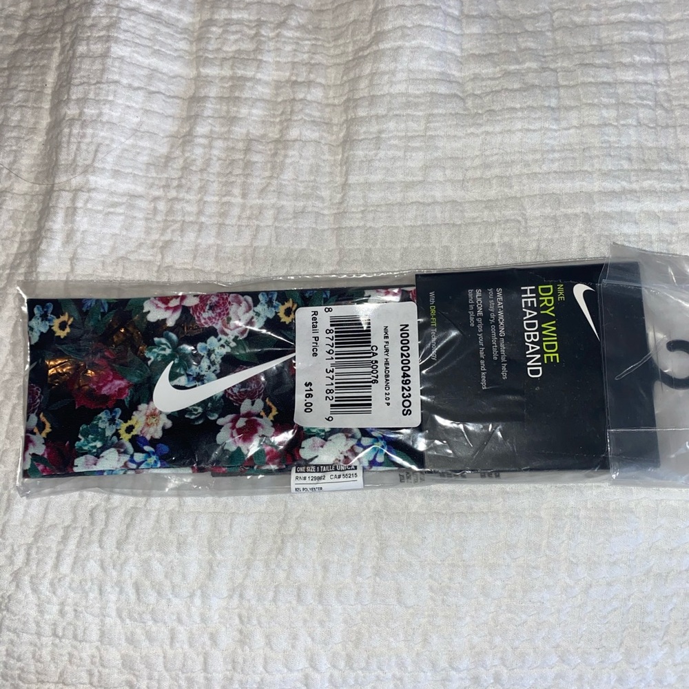 FLORAL NIKE HEADBAND BRAND NEW